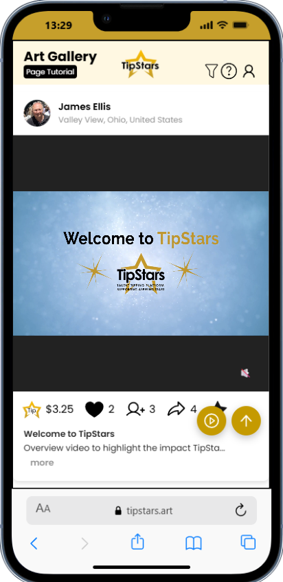 Enjoy the TipStars Art Gallery